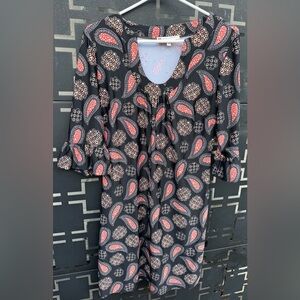 Jude Connally Paisley Print Dress Women's Size Medium